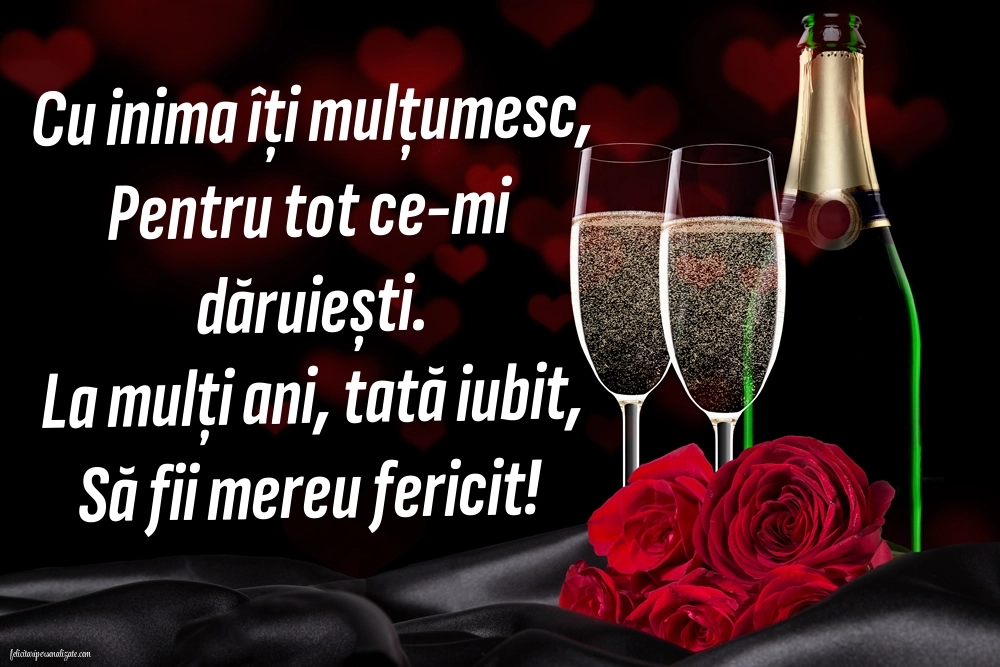 Felicitări și Imagini de Ziua de Naștere pentru Tata: Șampanie