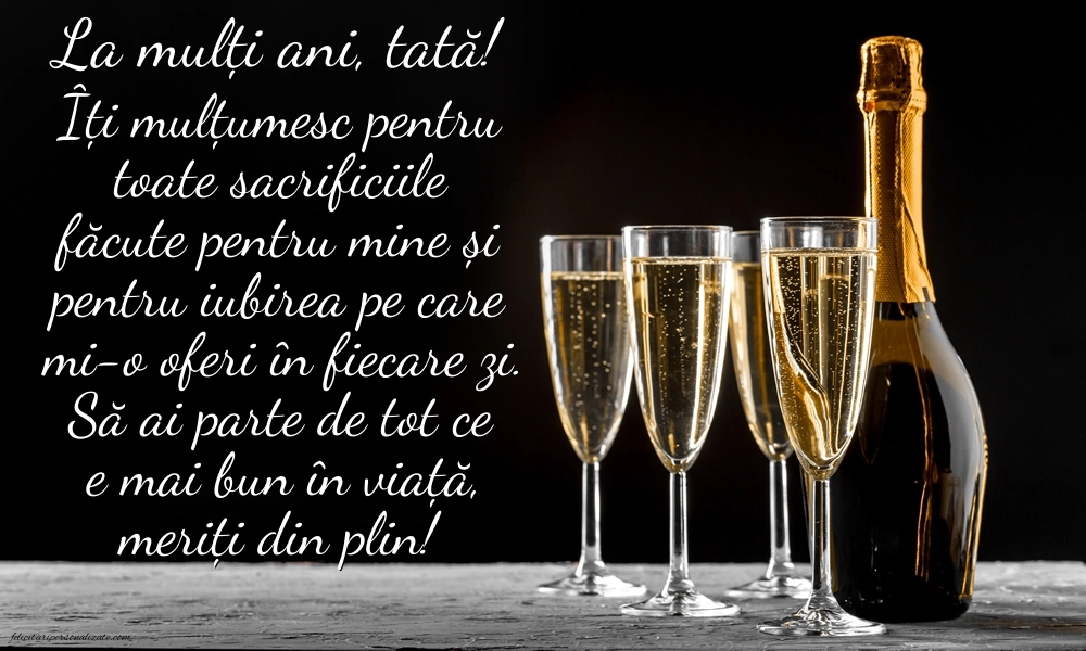 Imagini cu La mulți ani pentru tatăl meu: Șampanie