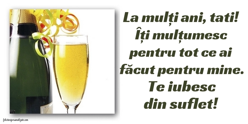 Imagini La Mulți Ani tată: Șampanie