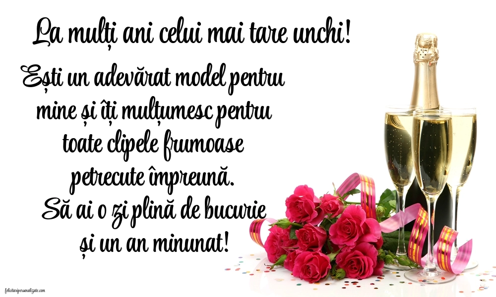 Imagini cu La mulți ani pentru unchiul meu: Șampanie și flori