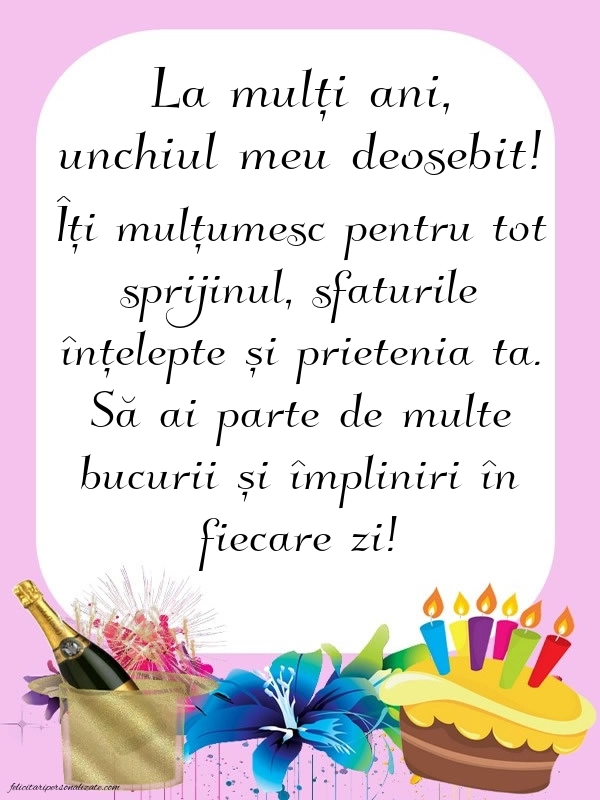 Imagini cu La mulți ani pentru unchiul meu: Șampanie și tort