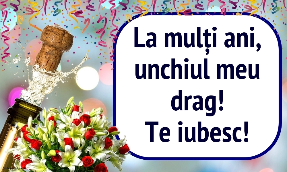 Imagini La Mulți Ani Unchiul Meu: Șampanie și flori