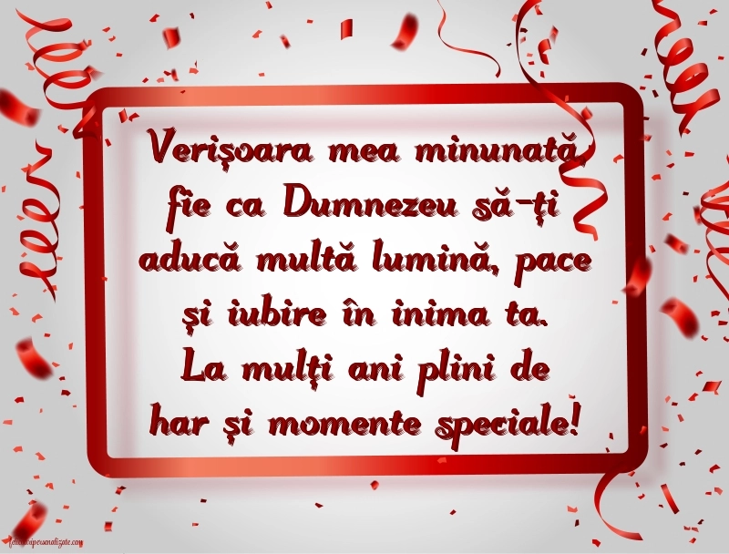 Imagini cu La Mulți Ani pentru Verișoară: Baloane