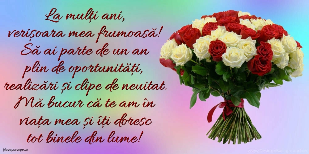 La mulți ani, vară mea! - Imagini cu mesaje frumoase: Flori