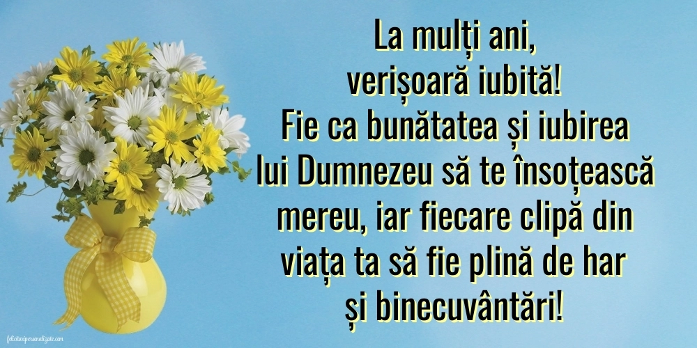 La mulți ani, vară mea! - Imagini cu mesaje frumoase: Flori