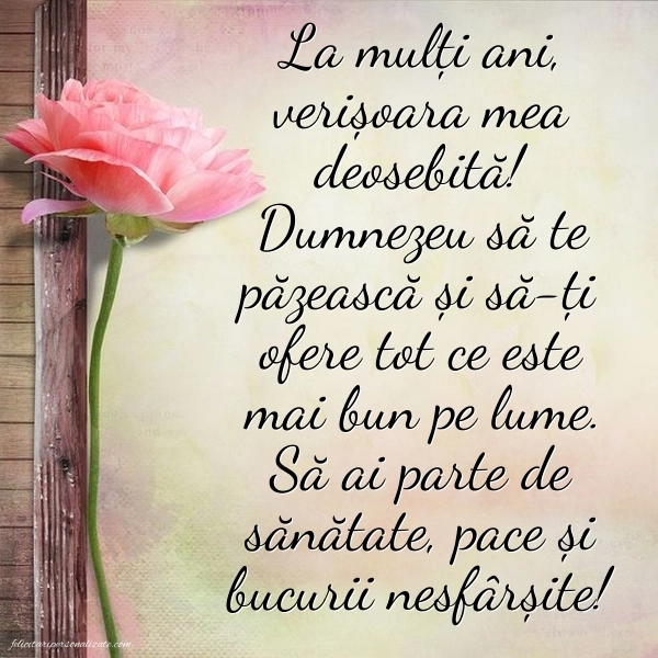 La mulți ani, vară mea! - Imagini cu mesaje frumoase: Flori