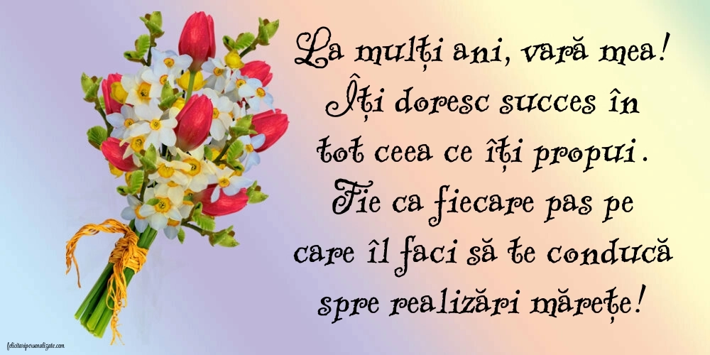 Imagini La Mulți Ani Verișoara Mea: Flori