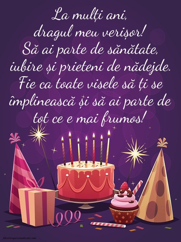 Imagini cu La mulți ani pentru verișorul meu: Tort