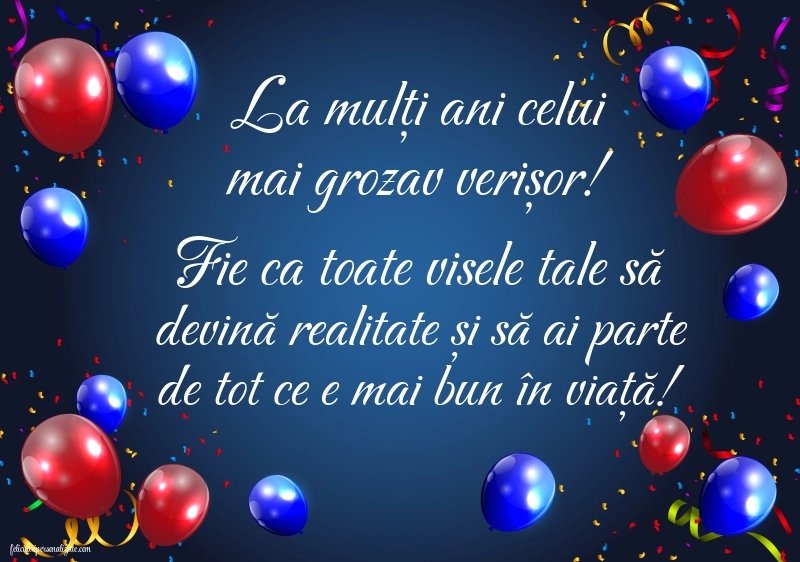 Imagini La Mulți Ani Verișorul Meu: Baloane