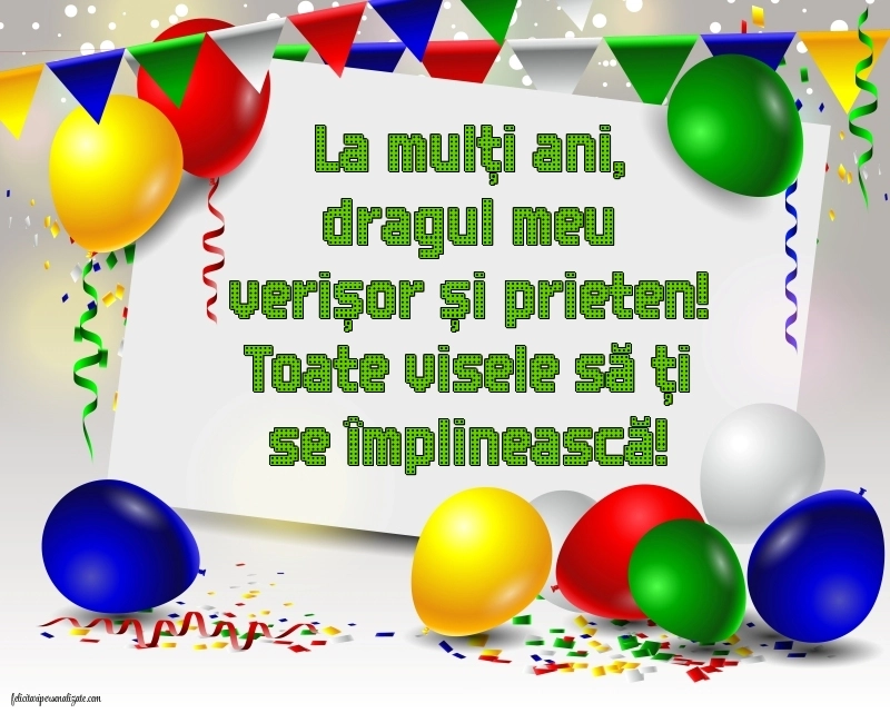 Imagini cu La mulți ani pentru verișorul meu: Baloane