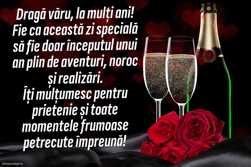 Imagini cu mesaje de La mulți ani pentru verișor: Șampanie