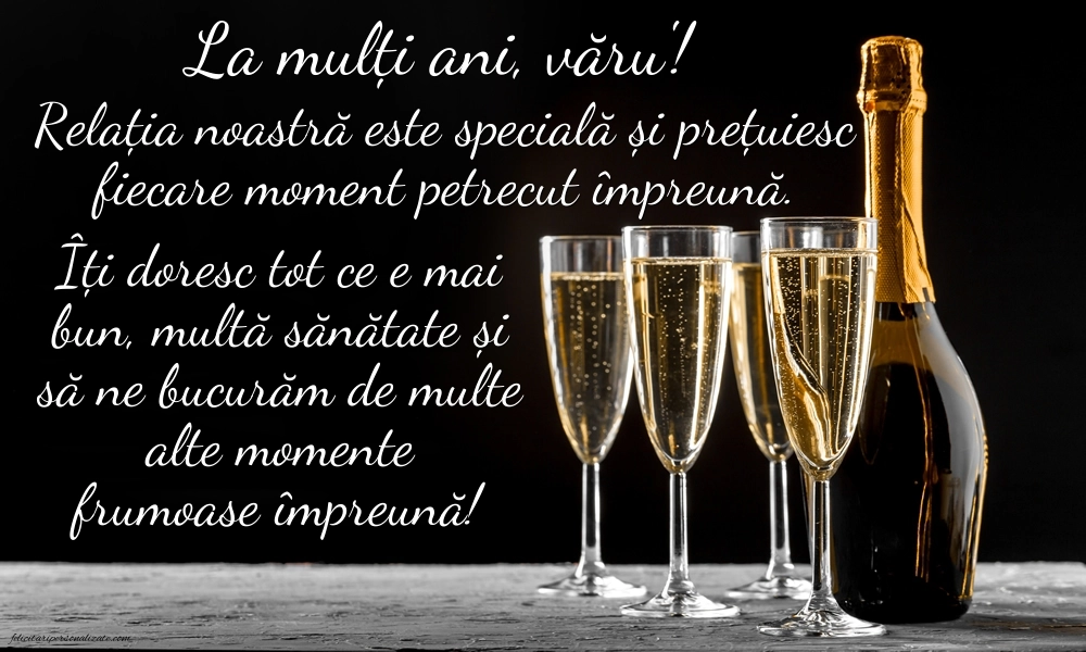 Imagini cu mesaje de La mulți ani pentru verișor: Șampanie