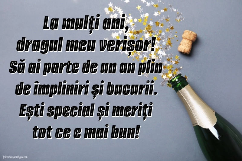Imagini La Mulți Ani Verișorul Meu: Șampanie și confetti