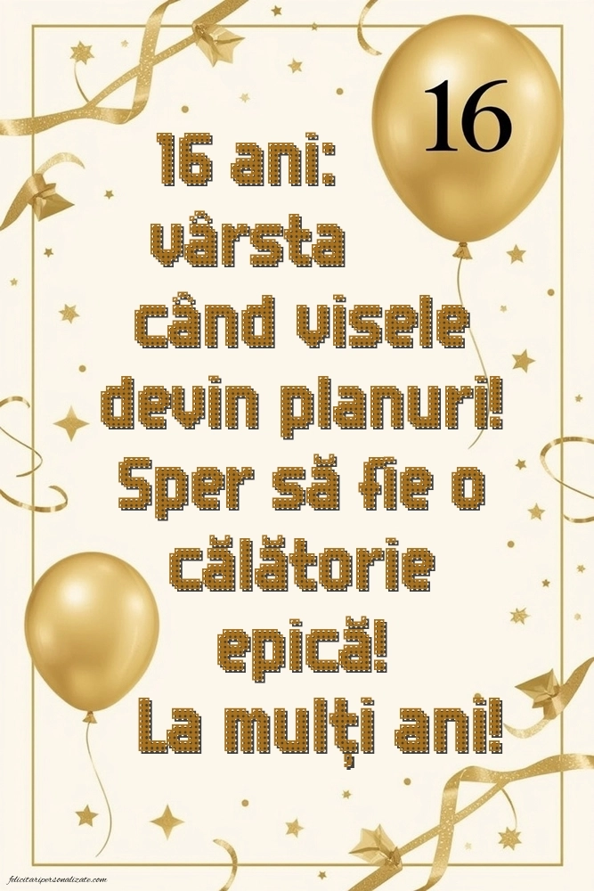 Imagini cu LA MULȚI ANI 16 ani: Baloane