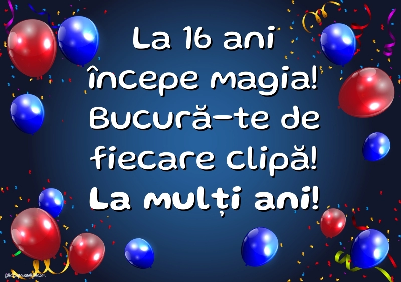 Imagini cu LA MULȚI ANI 16 ani: Baloane