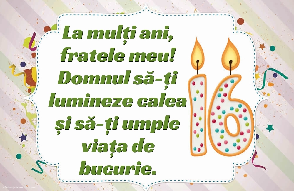 Imagini cu LA MULȚI ANI 16 ani pentru Frate: Lumânări