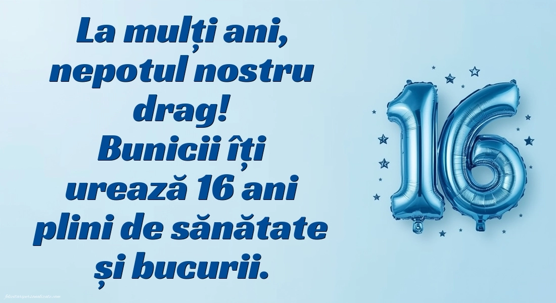Imagini cu LA MULȚI ANI 16 ani pentru Nepot: Baloane
