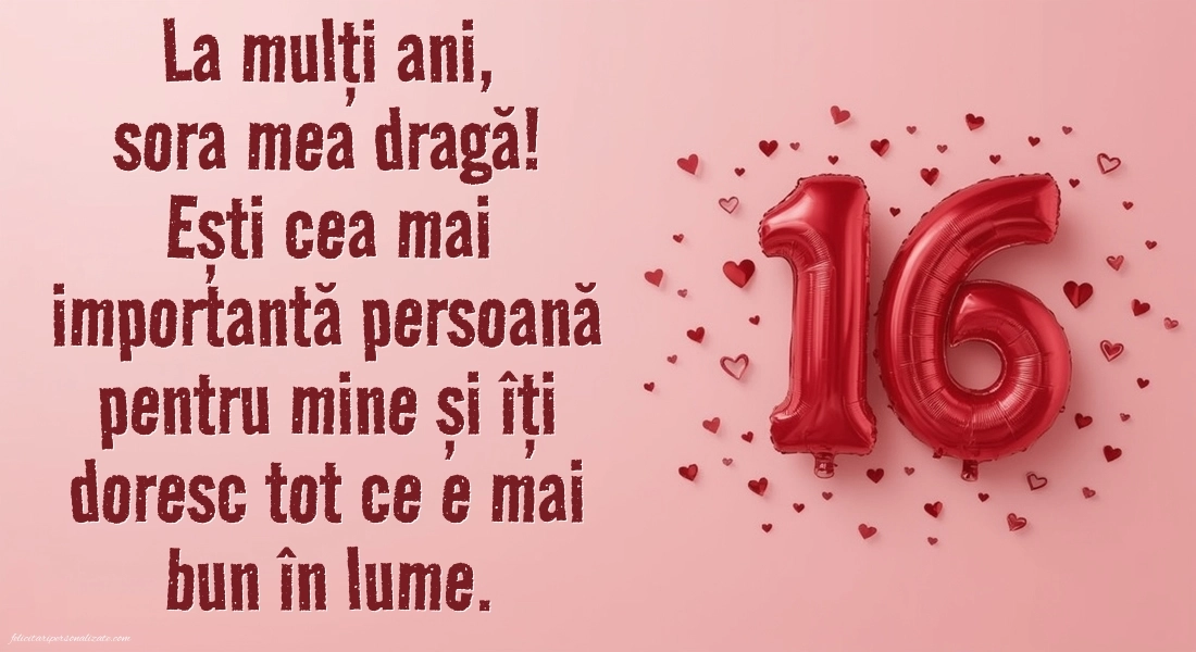 Imagini cu LA MULȚI ANI 16 ani pentru Sora: Baloane