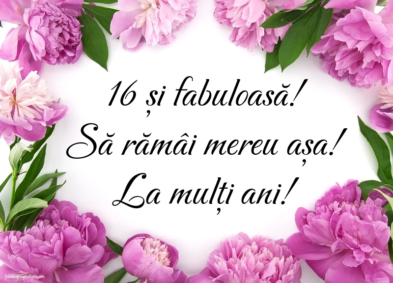 Imagini cu LA MULȚI ANI 16 ani pentru Sora: Flori