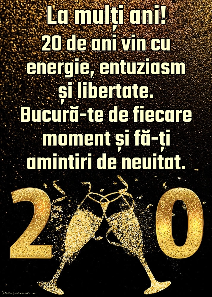 Imagini cu LA MULȚI ANI 20 ani: Șampanie