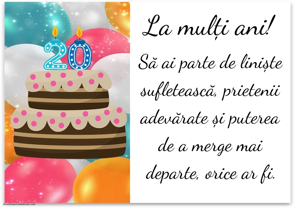 Imagini cu LA MULȚI ANI 20 ani: Tort