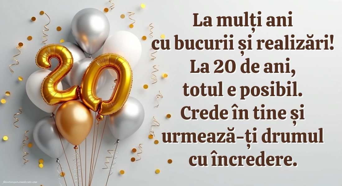 Imagini cu LA MULȚI ANI 20 ani: Baloane