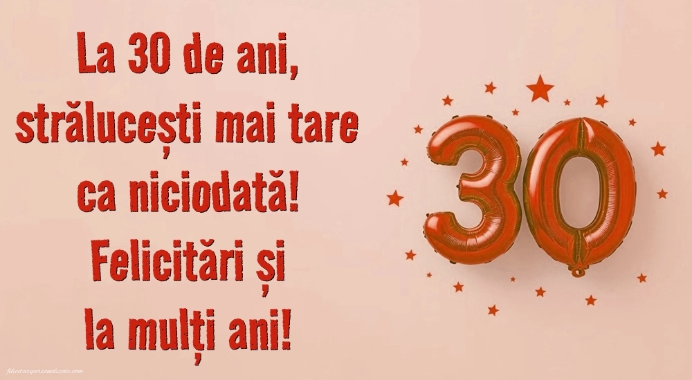 Imagini cu LA MULȚI ANI 30 ani: Baloane