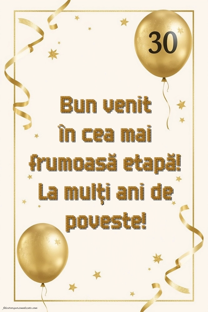 Imagini cu LA MULȚI ANI 30 ani: Baloane