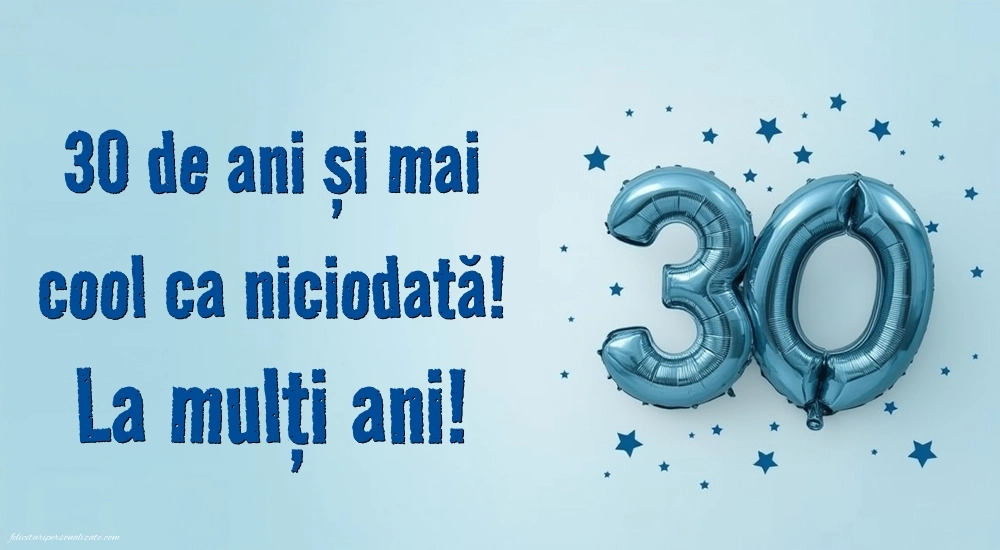 Imagini cu LA MULȚI ANI 30 ani pentru Bărbați: Baloane