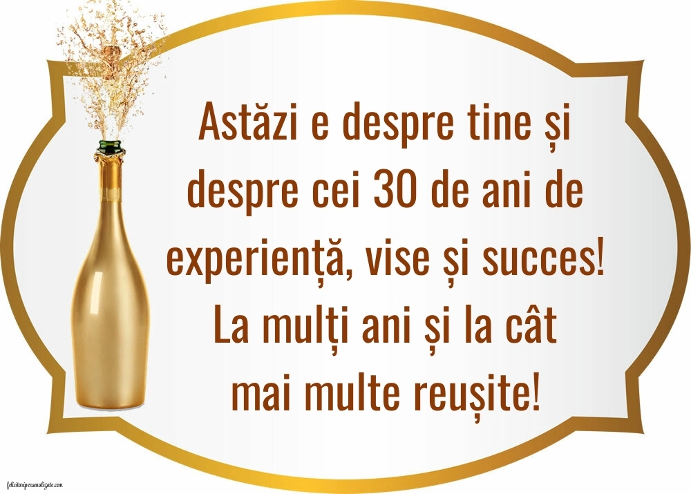 Imagini cu LA MULȚI ANI 30 ani pentru Bărbați: Șampanie