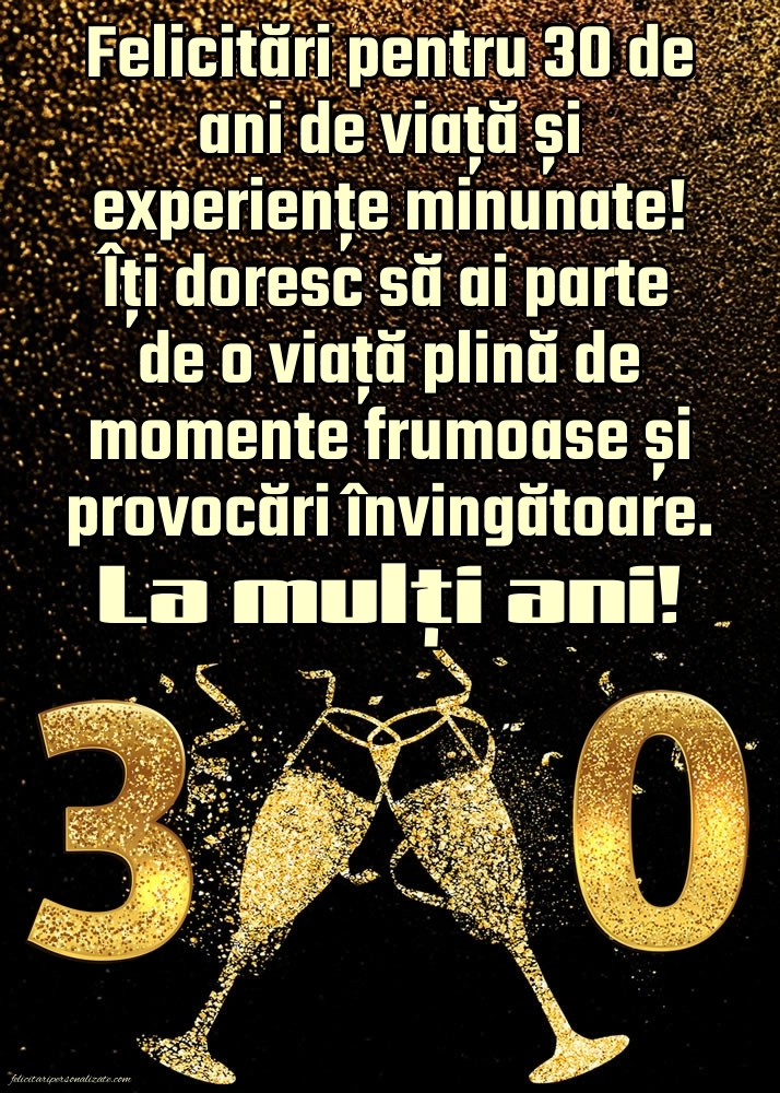 Imagini cu LA MULȚI ANI 30 ani pentru Bărbați: Șampanie