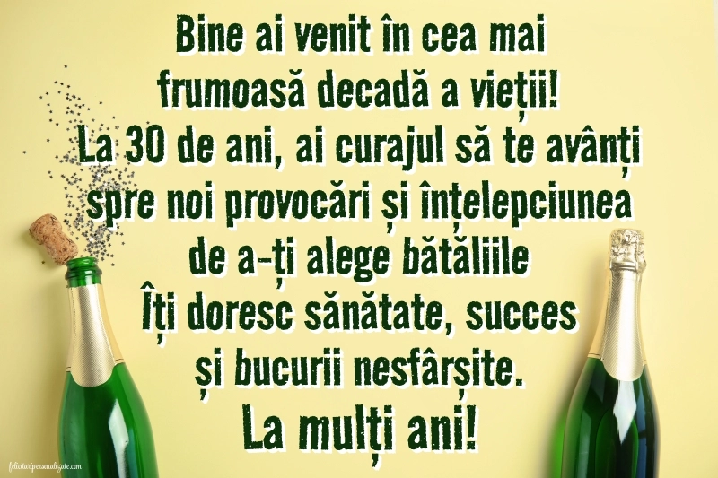 Imagini cu LA MULȚI ANI 30 ani pentru Bărbați: Șampanie și confetti