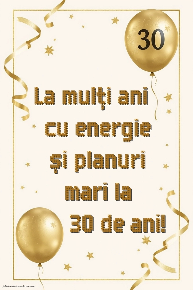 Imagini cu LA MULȚI ANI 30 ani pentru Bărbați: Baloane