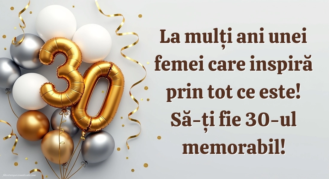 Imagini cu LA MULȚI ANI 30 ani pentru Femei: Baloane