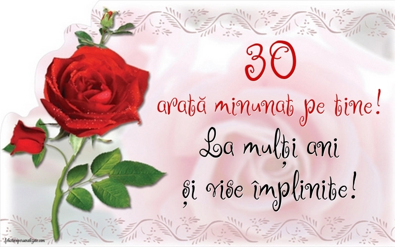 Imagini cu LA MULȚI ANI 30 ani pentru Femei: Flori