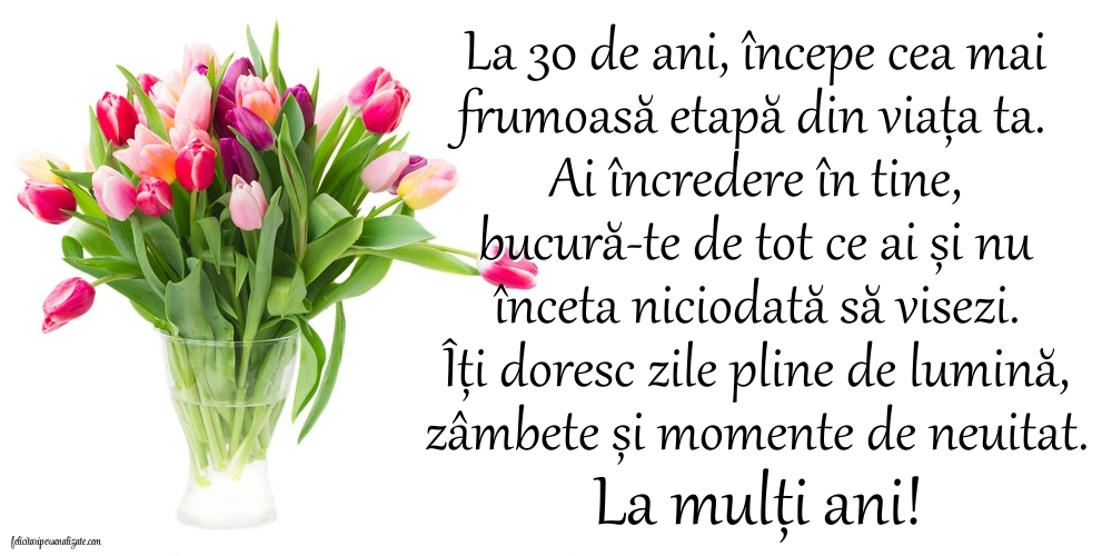 Imagini cu LA MULȚI ANI 30 ani pentru Femei: Lalele