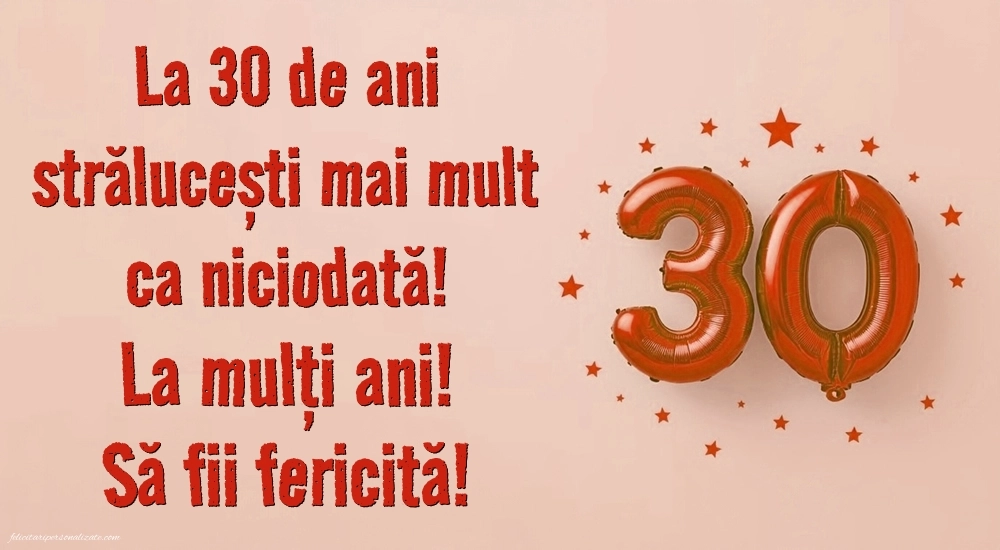 Imagini cu LA MULȚI ANI 30 ani pentru Femei: Baloane