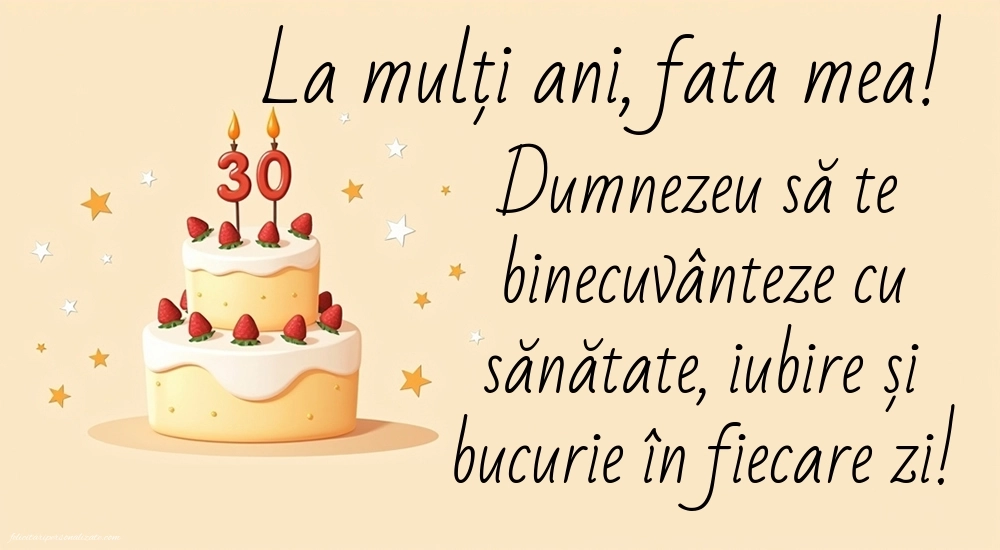 Imagini cu LA MULȚI ANI 30 ani pentru Fiică: Tort