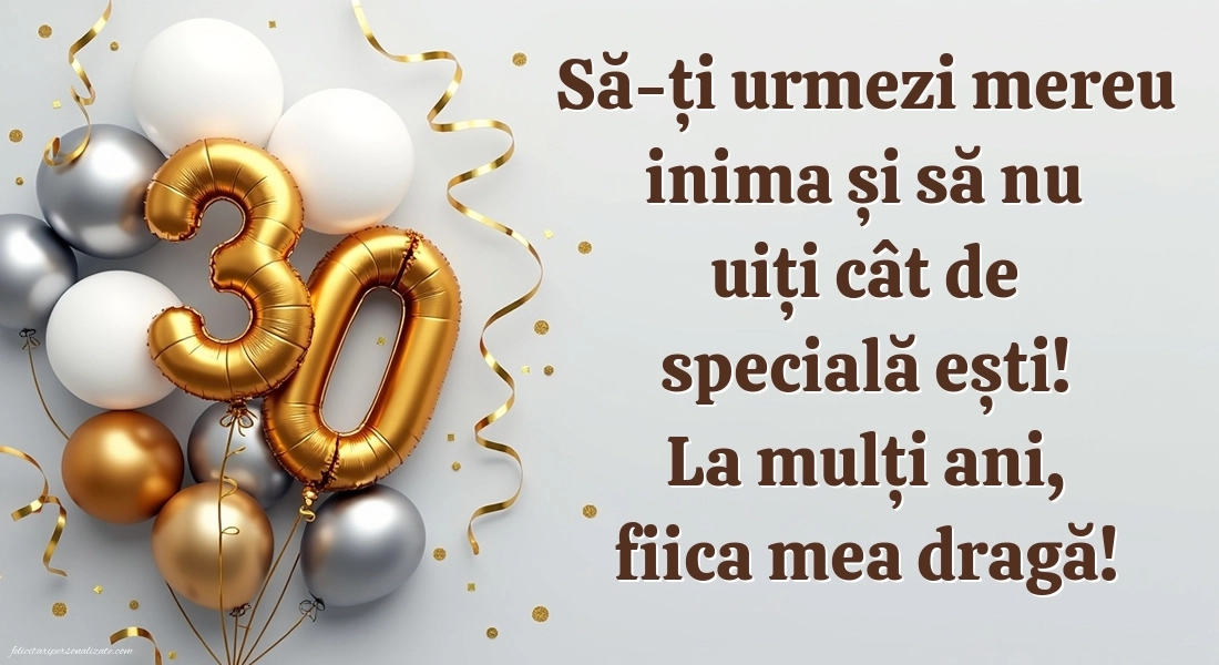 Imagini cu LA MULȚI ANI 30 ani pentru Fiică: Baloane
