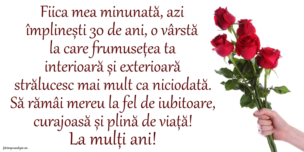 Imagini cu LA MULȚI ANI 30 ani pentru Fiică: Flori