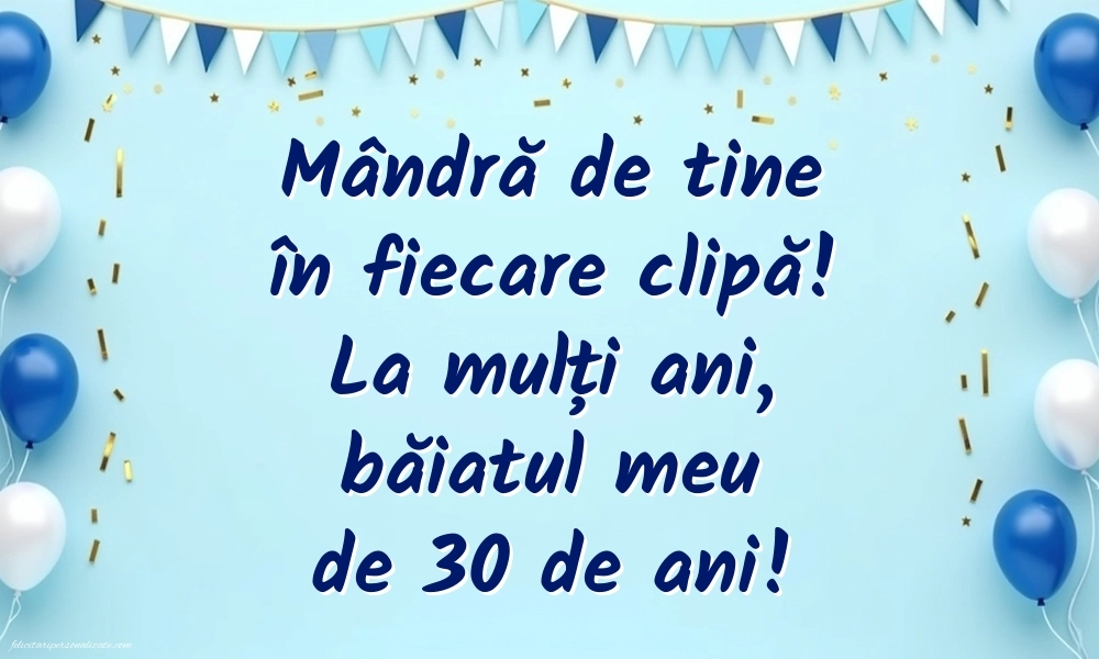 Imagini cu LA MULȚI ANI 30 ani pentru Fiu: Baloane