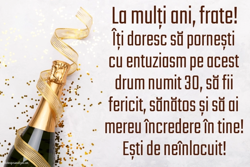 Imagini cu LA MULȚI ANI 30 ani pentru Frate: Șampanie