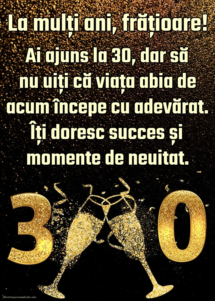 Imagini cu LA MULȚI ANI 30 ani pentru Frate: Șampanie