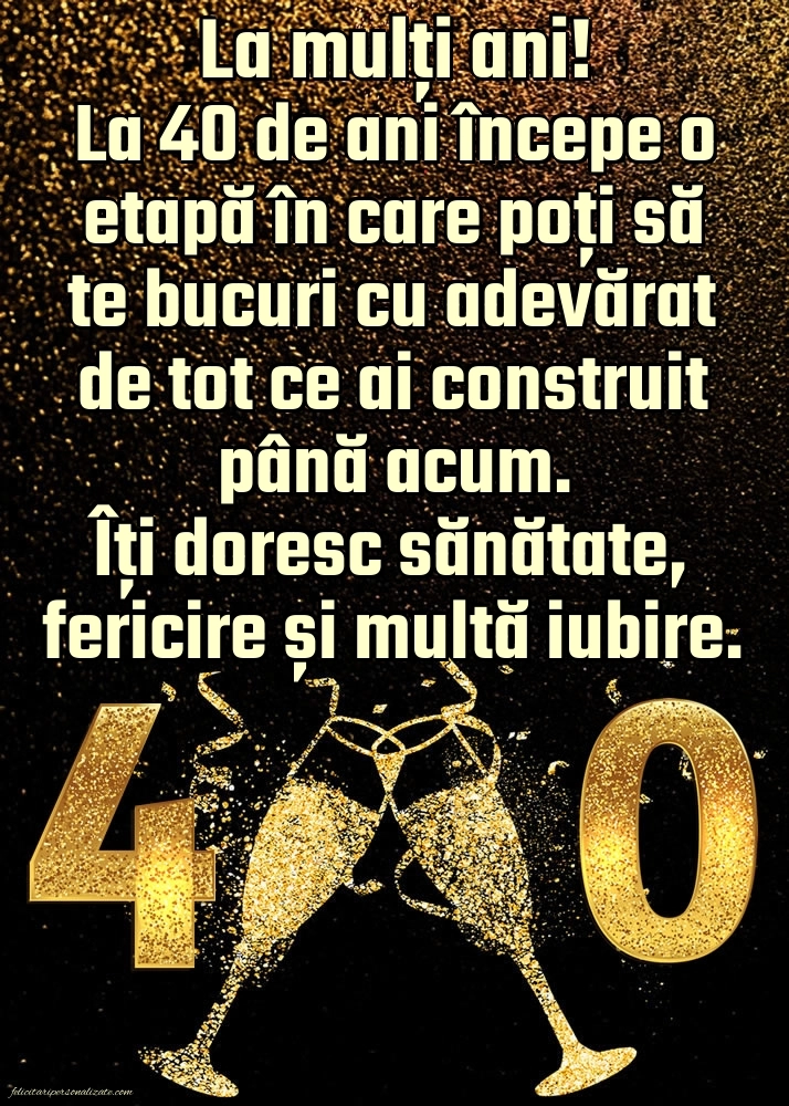 Imagini cu LA MULȚI ANI 40 ani: Șampanie