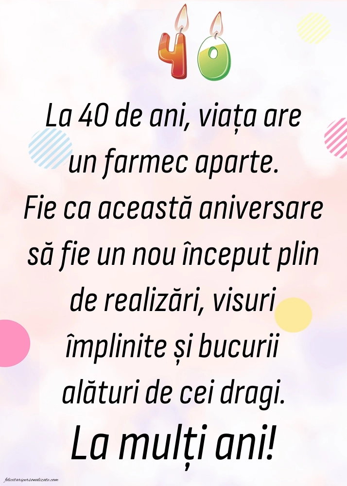 Imagini cu LA MULȚI ANI 40 ani: Lumânări