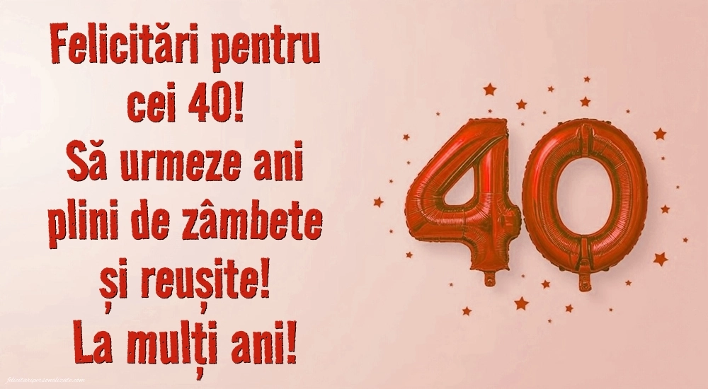 Imagini cu LA MULȚI ANI 40 ani: Baloane