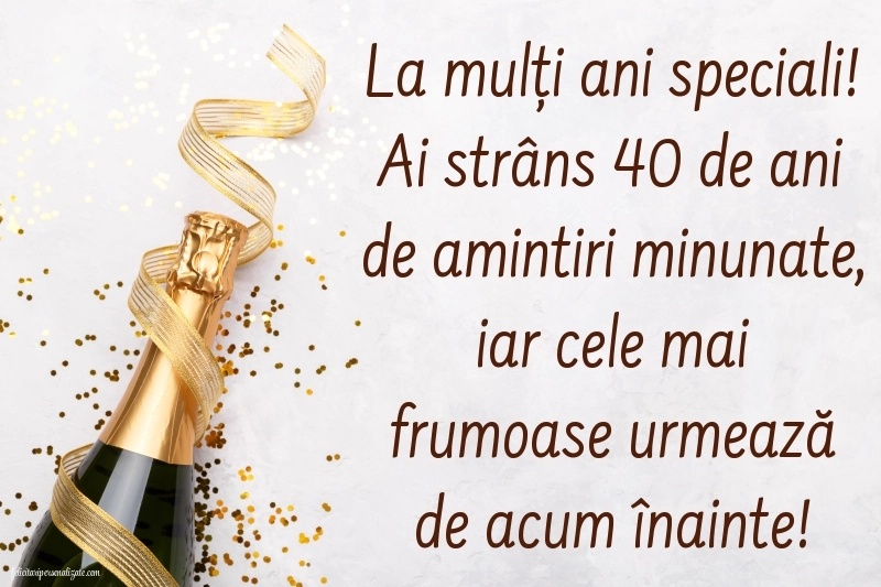 Imagini cu LA MULȚI ANI 40 ani pentru Bărbați: Șampanie