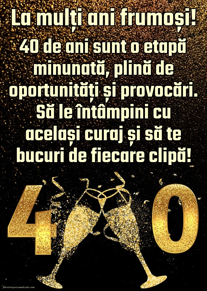 Imagini cu LA MULȚI ANI 40 ani pentru Bărbați: Șampanie