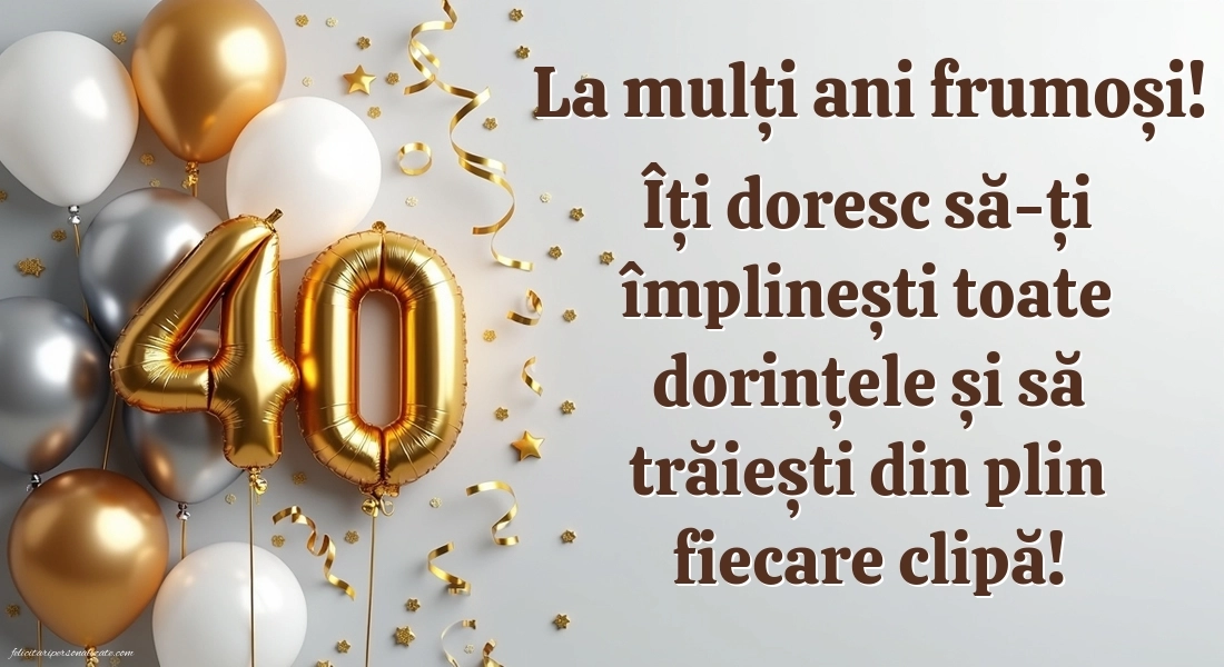 Imagini cu LA MULȚI ANI 40 ani pentru Bărbați: Baloane