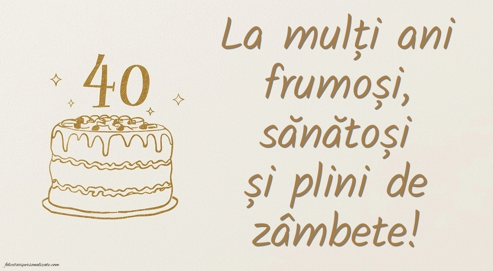 Imagini cu LA MULȚI ANI 40 ani pentru Femei: Tort